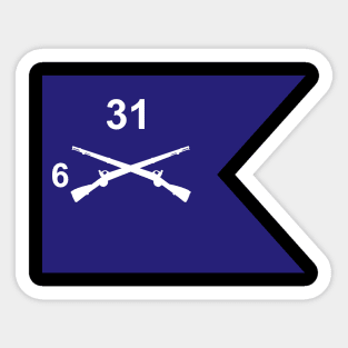 Guidon - 6th Bn 31st Infantry Sticker